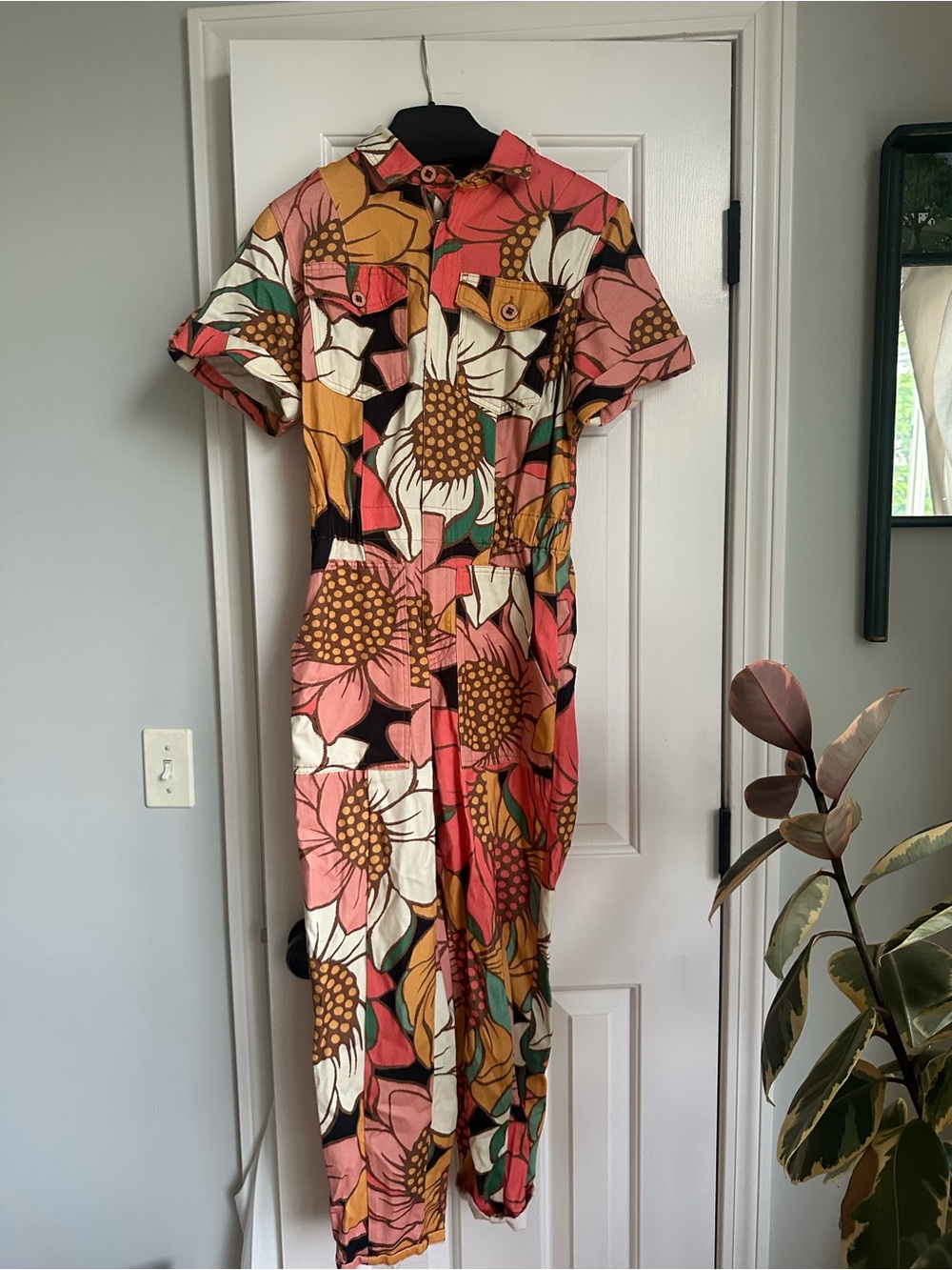 Farm Rio Denim Jumpsuit